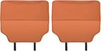 2PCS Car Kick Mat, Anti-Scratch Waterproof Anti-Slip Vehicle Back Seat Protector with Storage Pockets, Automotive Interior Seat Back Covers, Universal for SUV RV Truck (Red Brown)