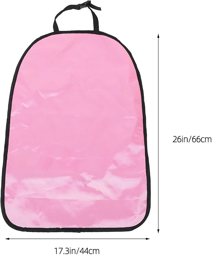 Car Kick Mat Seat Back Protector, Pink Anti-kick Pad Sturdy Backseat Cover Cushion for Vehicle Interior Car Seat Accessory