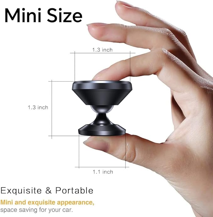 【2 Packs Magnetic Phone Holder for Car【Strong Magnet】 Phone Holders for Your Car Phone Holder Mount【4 Metal Plate】 Universal Car Accessories for Women Men for iPhone Samsung Speakerphones