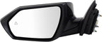 Driver & Passenger Side Power Mirror Set Smooth Black without Heat Compatible with 2021-2023 Hyundai Elantra HY1320278 HY1320283 HY1321278 HY1321283