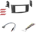 CACHÉ KIT466 Bundle with Car Stereo Installation Kit for Nissan Sentra 2013 – 2016 in Dash Mounting Kit, Antenna, Harness for Double Din Radio Receivers (4 Item)