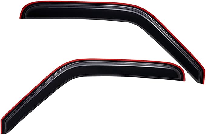 Extra Durable Clip-on in-Channel Auto Vent Window Visor, Fit 2007-2026 Ford E-Series Econoline Vans E-150/E-250/E-350/E-450 Super Duty, UV Protect Rain Guard Wind Deflector, Smoke, 2Pcs