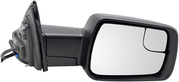 Passenger Side Mirror Power Heated Turn Signal Blind Spot Indicator Puddle Light Power Folding Textured Black Compatible with 2019-2022 Ram 1500 CH1321473
