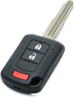 OEM Electronic 3-Button Remote Head Key Fob Compatible with 2016-2024 Mitsubishi Outlander Sport (FCC ID: OUCJ166N, P/N: 6370B944)