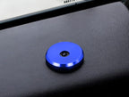 4pcs Sports Blue Aluminum Decorative Door Lock Indicator Light Cap Covers Compatible with Porsche Cayenne Panamera Macan