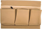 Car Window Side Storage Box, Multifunctional Leather Vehicle Side Door Armrest Pad Organizer with Pockets, Auto Window Arm Elbow Rest Storage Bag, Universal for SUV Van Truck (Beige)