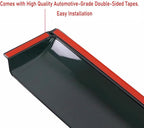 Window Visor Rain Guard for Ford F-150 04-08,06-08 Lincoln Mark LT Crew Cab | Not Fit 2004 Heritage, Window Deflectors, Vent Visors, Sun Shades, Window Shields, Dark Smoke, Truck Accessories