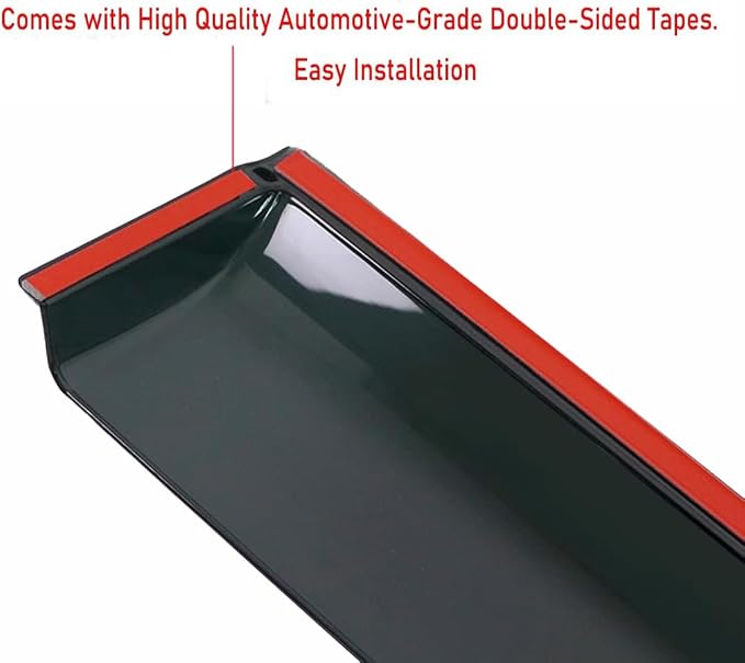 Window Visors Rain Guards for Chevrolet Silverado GMC Sierra 1500 Crew Cab | 2019-2026, Window Deflectors, Vent Visor, Sun Shades, Window Shields, Dark Smoke, Truck Accessories
