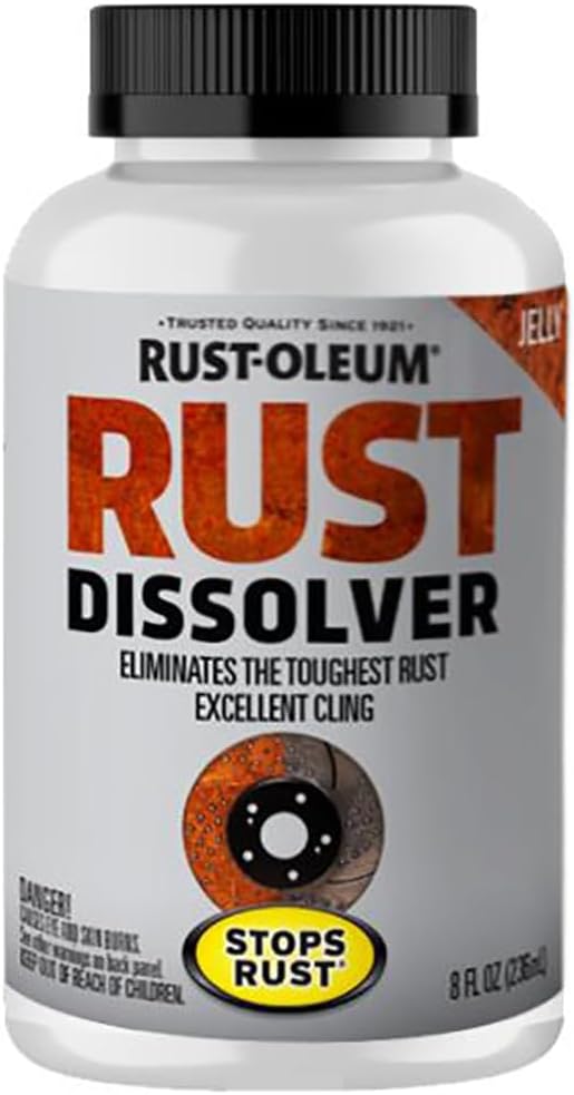 Rust Dissolver Jelly | Heavy-Duty Corrosion Remover for Metal Tools, Cars, Bikes, Grills, Bolts, Firearms & More | 8 oz