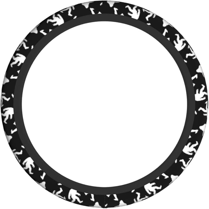 Bigfoot Steering Wheel Cover Car Accessories Cute for Women Girls Girly Universal 15 Inch Neoprene Auto Interior Decor Anti Slip Car Truck Protector