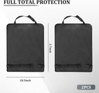 Car Kick Mat Back Seat Protector, Stain-Resistant Backseat Protector Cover to Protect from Dirt Scratches, Automotive Interior Seat Back Kick Pad for Kid, Universal for Vehicles