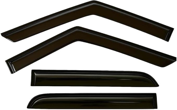 2021-2026 Tape-On Rain Guards for Chevrolet Chevy Trailblazer (Crossover) Side Window Visor Deflectors LS LT ACTIV RS Durable Tinted Shades 2022 2023 2024 2025