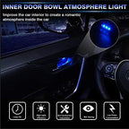 LED Light Inner Door Handle for Toyota RAV4 2025 2024 2023 2022 2021 2020 2019 Accessories Bowl Mood Lighting Decorative Interior Lamp 4PCS (Blue)