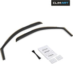 in-Channel Incredibly Durable Rain Guards Compatible with Silverado/Sierra 1500 2007-2013 Regular Cab, Window Deflectors, Vent Deflector, Truck Accessories 2pcs - 307265