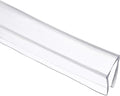 Clear Edge Trim, 13.1Ft Silicone U Channel Edge Protector, Edges Guards Fits 15/32"-1/2" for Car Doors Sheet Metal Parts (11/16" W x 9/16" H)