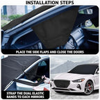 Windshield Snow Cover for Ice and Snow – Car Windshield Cover for Winter Frost, Ice & Snow Protection – Waterproof Frost Shield Windshield Protector for Cars, SUVs & Trucks (69x42 inches)
