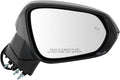 Passenger Mirror Assembly Power Heated Memory Blind Spot Turn Signal | for 2015-2017 Lexus NX200t 2015-2017 Lexus NX300h with Memory with Blind Spot Indicator