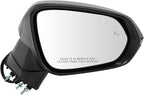 Passenger Mirror Assembly Power Heated Memory Blind Spot Turn Signal | for 2015-2017 Lexus NX200t 2015-2017 Lexus NX300h with Memory with Blind Spot Indicator