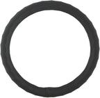 Genuine Leather Ergonomic Non-Slip Grip Car Steering Wheel Cover Standard Size 14.5 to 15 inch