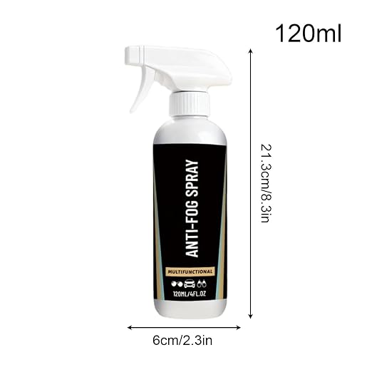 Car Fog Shield, Glass Clear Spray, Windshield Defogger with Fast Mist Removal, Auto Glass Care with Hydrophobic Coating, Car Care Solution, Spray for Driving Visibility Safety Protection Use
