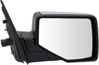 Passenger Side Power Mirror Chrome Cover Puddle Light Smooth Black Compatible with 2006-2010 Ford Explorer 2007-2010 Explorer Sport Trac FO1321417