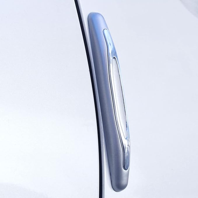 4 Pcs Car Door Edge Guards Car Side Door Protector Suitable for Various Car Pads Door Shock Absorbers-Grey