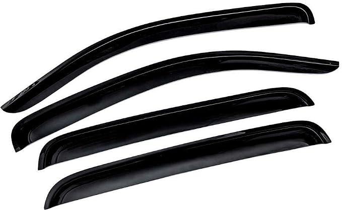Tape-On Rain Guard 4-Piece for 2015-2020 Chevrolet Colorado/GMC Canyon Windows Visor Shield Shade Smoke 94995