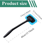 Windshield Cleaning Tool, Extendable Handle Car Window Cleaner with 4 Reusable Microfiber Pads, Auto Inside Glass Wiper for Car Windscreen Cleaning