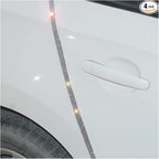 4PCS Bling Car Door Edge Guards Protector, Diamond Auto Side Door Anti-Collision Crash Strip Sticker, Crystals Vehicle Anti-Scratch Bumper Tape, Universal for SUV Truck Pickup (White)