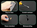 HCMAX 2 Pack Kick Mat Car Seat Back Protector Waterproof Easy to Clean Multifunctional Organizer Storage Bag Travel Accessory PU Leather Black