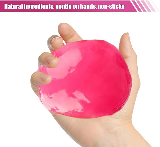Craedli 2 Pack Car Cleaning Gel Detailing Putty, Pink Reusable Dust Cleaning Slime Auto Interior Cleaner Tool for Vehicle Air Vent, Keyboard Dust Remover & Car Accessories, 5.6oz/Jar (160g)