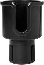 Cup Holder Adapter | Expandable Base, Adjustable Size, Fits Large Mugs, Bottles, Cups up to 3.6" | Cupholder for Semi Truck, Car, RV, Boat, Vehicle | Roadster Collection | Midnight Black