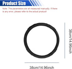 Car Steering Wheel Cover, 15 Inch Leather Anti-Slip Breathable Automotive Steering Wheel Protector, Universal Heat Resistant Vehicle Interior Accessories Cars, SUVs, Trucks(Black)