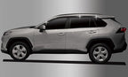AUTOCLOVER Tape-On Rain Guards Window Visors 6 Pcs Set for Toyota Rav4 2019 2020 2021 2022 2023 2024 2025 / Window Deflectors, Out-Channel Vent Shades (Smoked)
