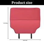 2PCS Car Kick Mat, Anti-Scratch Waterproof Anti-Slip Vehicle Back Seat Protector with Storage Pockets, Automotive Interior Seat Back Covers, Universal for SUV RV Truck (Red)
