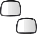 Driver & Passenger Side Mirror Set without Heat with Black Housing Compatible with 2002-2006 Freightliner M2 100 2002-2014 M2 106 2003-2014 M2 112