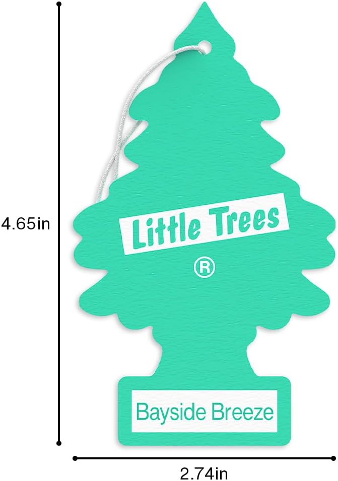Car Air Freshener | Hanging Tree Provides Long Lasting Scent for Auto and Home | 24 Air Fresheners |Bayside Breeze