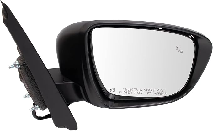 Passenger Side Power Heated Mirror Paint to Match Smooth Black Compatible with 2022-2023 Nissan Frontier NI1321339