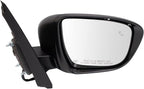 Passenger Side Power Heated Mirror Paint to Match Smooth Black Compatible with 2022-2023 Nissan Frontier NI1321339