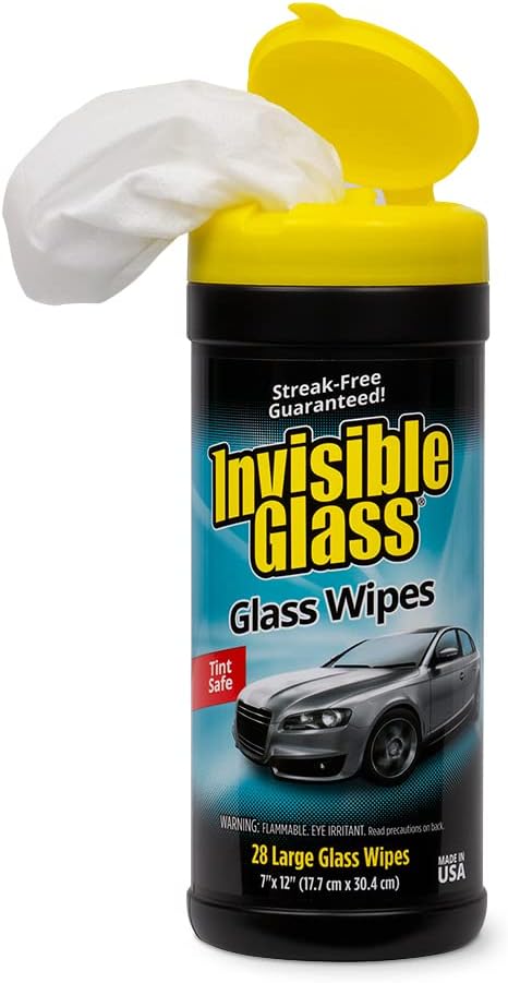 99611 3-Piece Auto Glass Cleaning Kit Includes Premium Glass Cleaner Spray, Wipes and (1) Microfiber Towel for Streak-Free Auto Glass Windows, Windshields & Mirrors