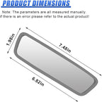 YoRise Car Rear View Mirror Protector Frame, Rearview Edge Cover (Gray) | Car Rearview Mirror Cover, Car Mirror Decoration Protector Accessories for Most Cars