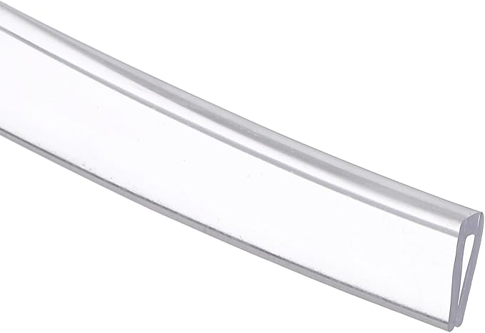 Clear Edge Trim, 9.8Ft Silicone U Channel Edge Protector, Edges Guards Fits 1/32"-3/32" for Car Doors Sheet Metal Parts (3/16" W x 3/8" H)
