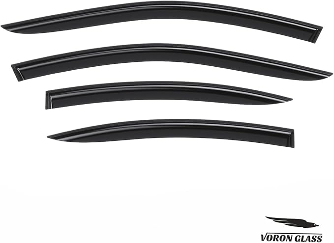 Voron Glass Tape-on Extra Durable Rain Guards for Toyota Camry 2025-2026 Sedan, Window Deflectors, Vent Window Visors, 4 Pieces - 100840