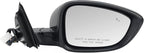 Right Passenger Side Mirror Compatible with 2018-2022 Honda Accord LX Sport Power Glass | Heated | with Blind Spot | Manual Folding Repalces HO1321329 (7Pins-Black)