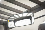 Deluxe Rear View Mirror for Forklifts, Fits 1 1/8" - 2 11/16" Roll Cage, Cat, Mitsubishi