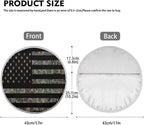 Steering Wheel Sun Shade Cover, American Flag Steering Wheel Sun Block Anti-Heat Aluminum Foil Steering Wheel Cover Steering Wheel Sun Heat Shield for SUV Truck Van