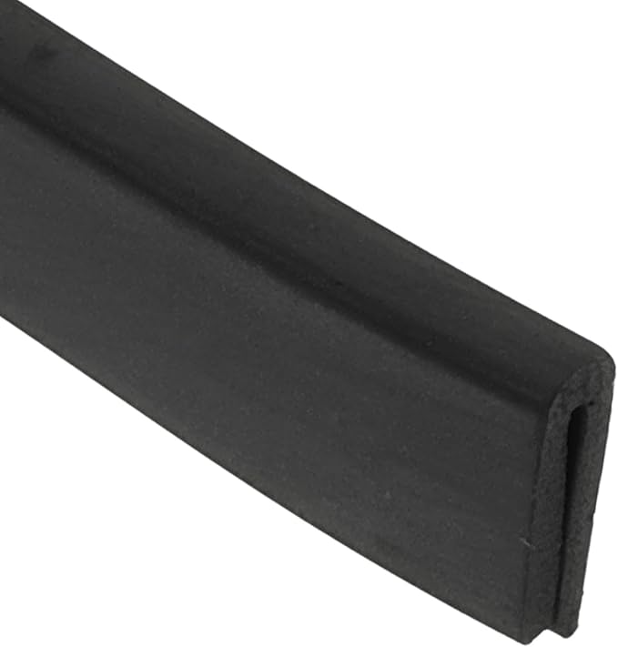 1/12" 13FT Rubber Edge Trim, Flexible U Channel Edge Guard Protector for Keen Edge Sheet Metal Car Doors Hatches Table Corner, Black
