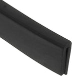 1/12" 13FT Rubber Edge Trim, Flexible U Channel Edge Guard Protector for Keen Edge Sheet Metal Car Doors Hatches Table Corner, Black