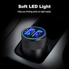 Fast Car Charger, Quick Charging 5.4A/30W Phone USB Adapter Rapid Plug 2 Port Cigarette Lighter Auto Charger Flush Compatible Samsung, Tablet, iPhone, iPad, LG, Automobile