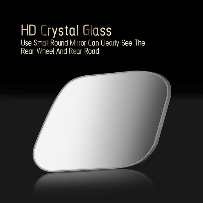 2 pcs Blind Spot Mirrors, HD Glass Convex 360° Wide Angle Side Rear View Mirror with ABS Housing for Cars SUV and Trucks
